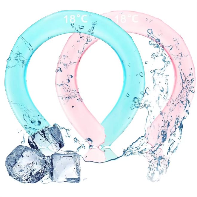 Cooling Neck Ring Cooling Neck Hanger Wraps Instant Neck Cooling Tube for Summer Outdoor Exercise - Image 4