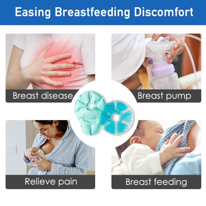 Preferential PVC Plush Fabric Breast Therapy Pad Breast Gel Ice Pads Breast Heat Pad Gel for Lactating Women - Image 5